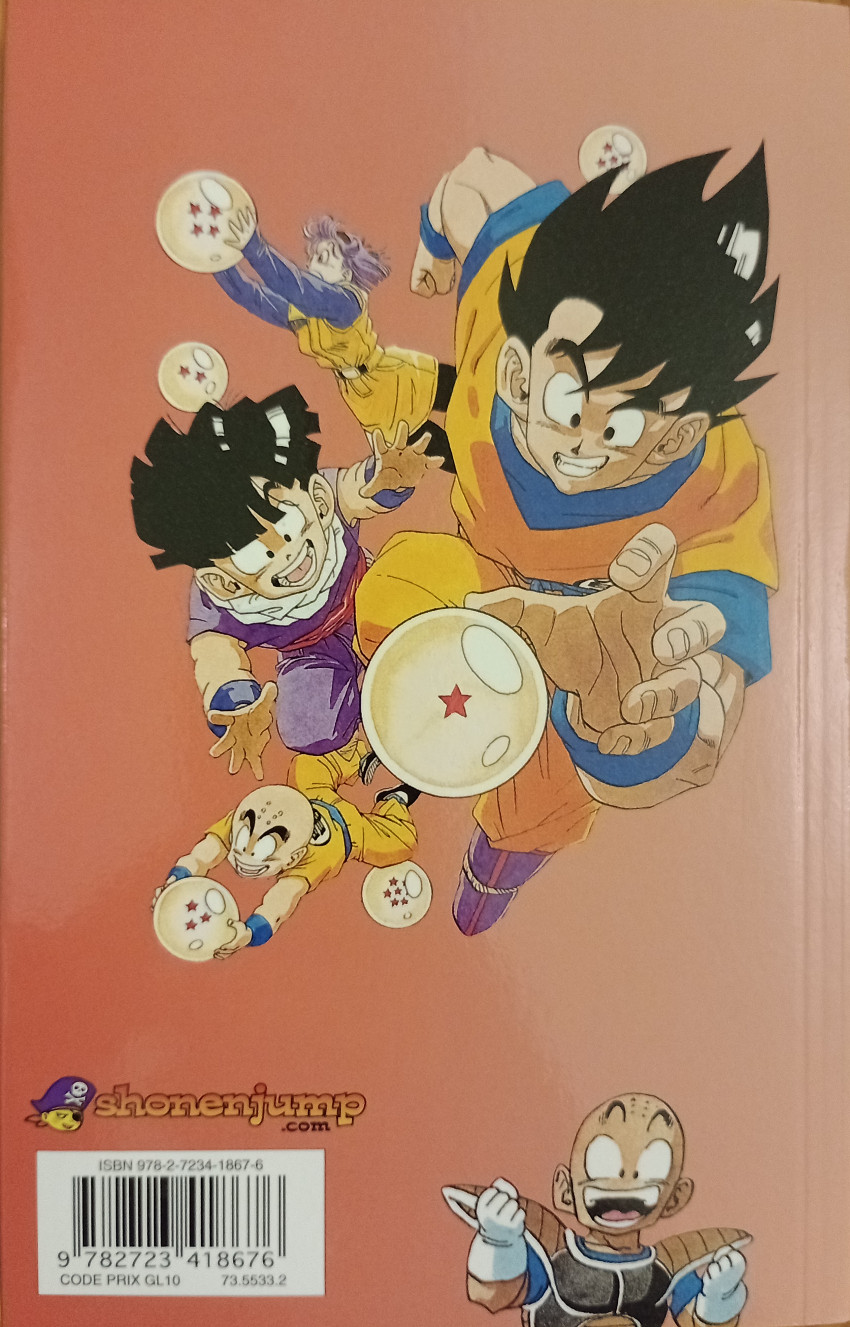 Verso de l'album Dragon Ball 24 Le Capitaine Ginue