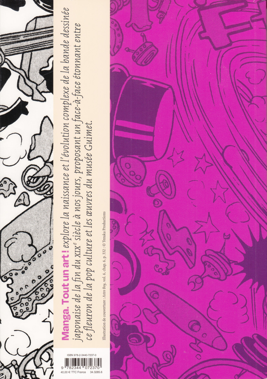 Verso de l'album Manga. Tout un art ! De la tradition japonaise à la pop culture