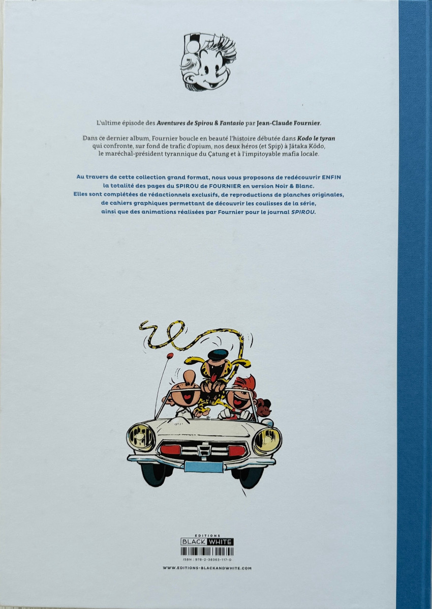 Verso de l'album Spirou et Fantasio Tome 29 Des haricots partout