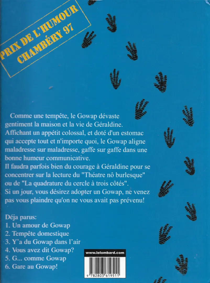 Verso de l'album Le Gowap Tome 2 Tempête domestique
