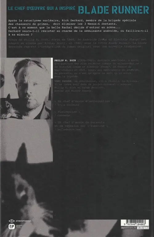 Verso de l'album Do androids dream of electric sheep ? Tome 5