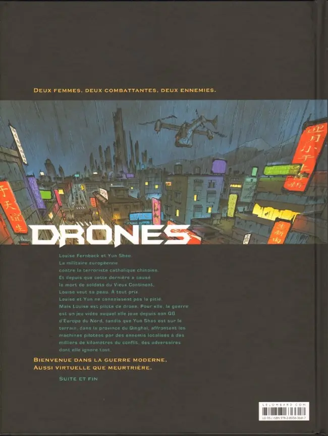 Verso de l'album Drones Tome 2 Post-Trauma