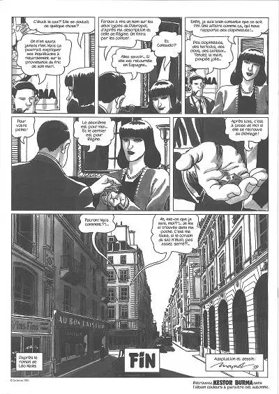 Verso de l'album L'Étrangleur - Nestor Burma Tome 3 L'envahissant cadavre de la Plaine Monceau (3)
