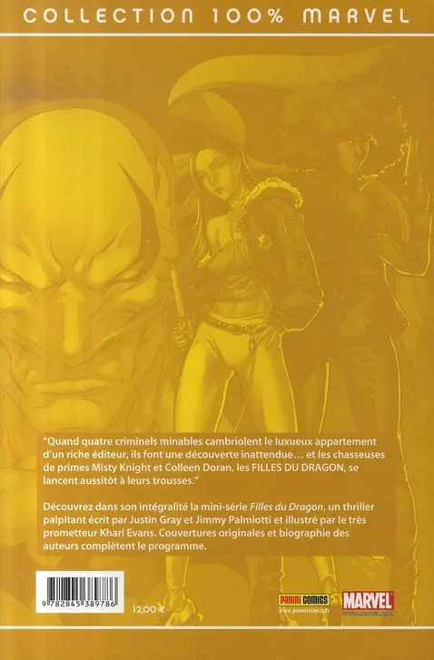 Verso de l'album Filles du dragon Tome 1 Samurai bullets