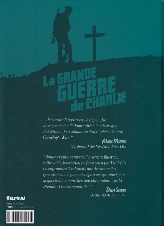 Verso de l'album La Grande Guerre de Charlie Volume 1