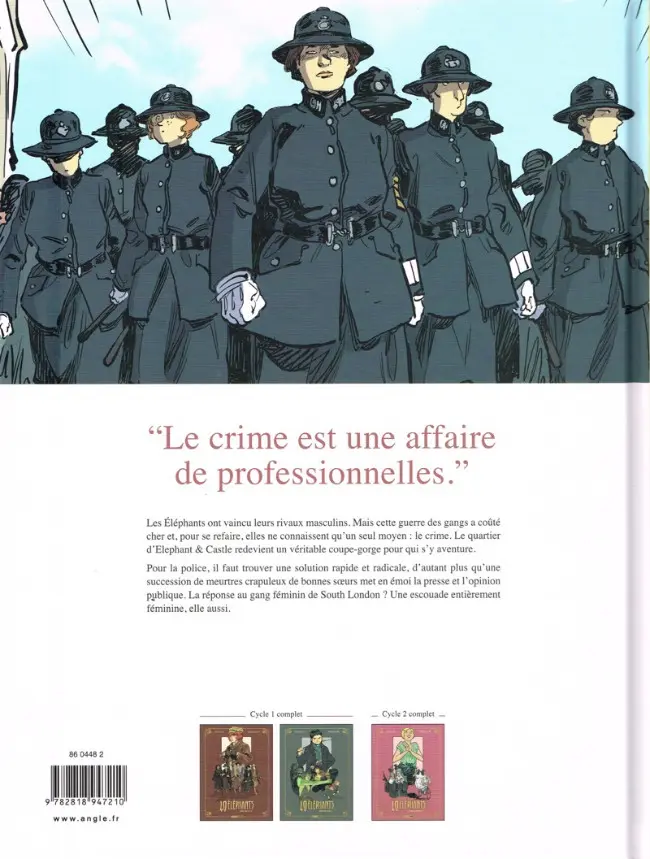 Verso de l'album 40 éléphants Tome 3 Dorothy, la poinçonneuse