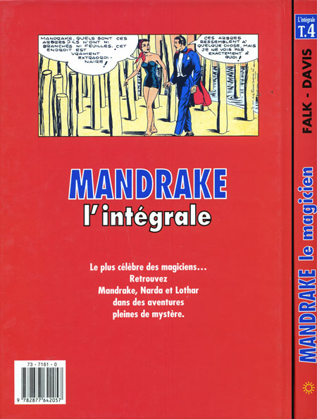 Verso de l'album Mandrake le magicien L'Intégrale Tome 4 La magicienne de la montagne