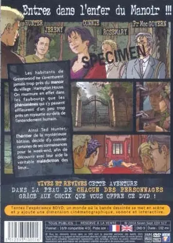 Verso de l'album Le Manoir Affaire à suivre...
