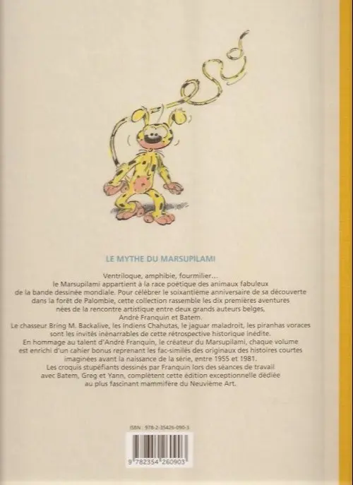 Verso de l'album Marsupilami Tome 7 L'or de boavista