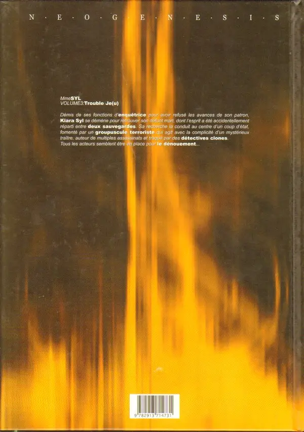 Verso de l'album Mme Syl Tome 3 Trouble je(u)