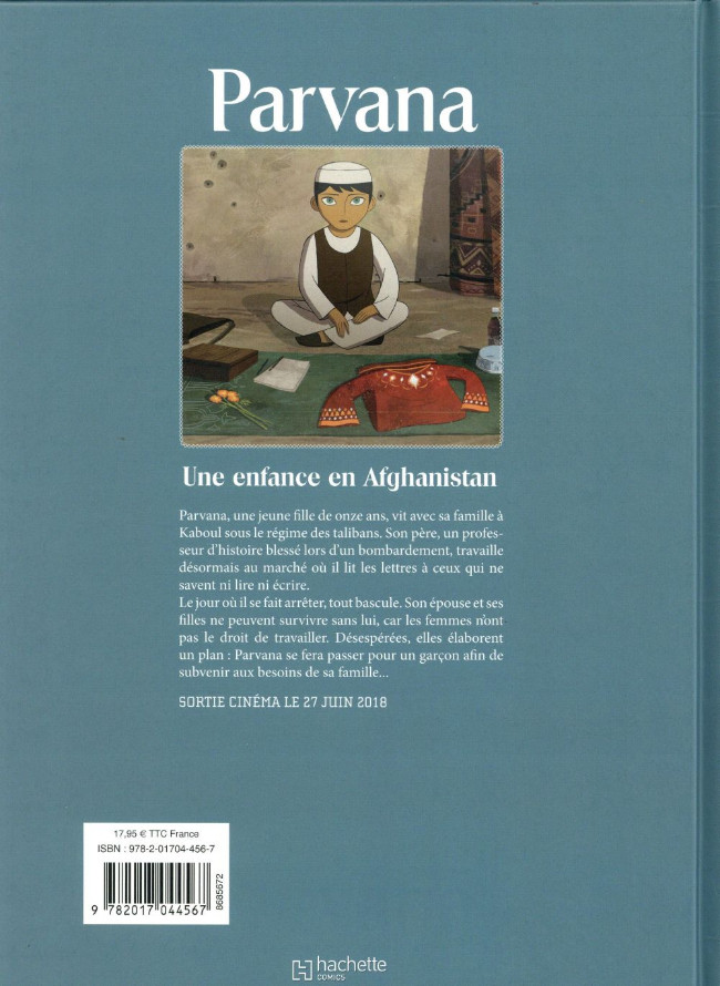 Verso de l'album Parvana Parvana - Une enfance en Afghanistan