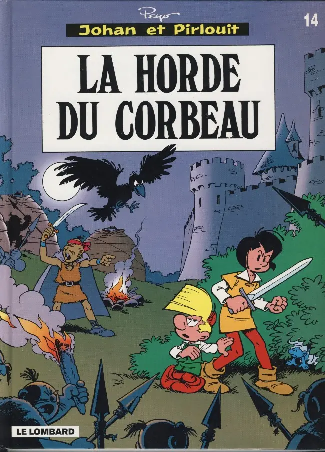 Couverture de l'album Johan et Pirlouit Tome 14 La horde du corbeau