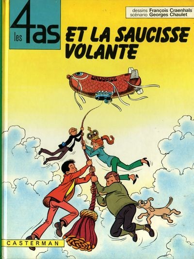 Couverture de l'album Les 4 as Tome 14 Les 4 as et la saucisse volante