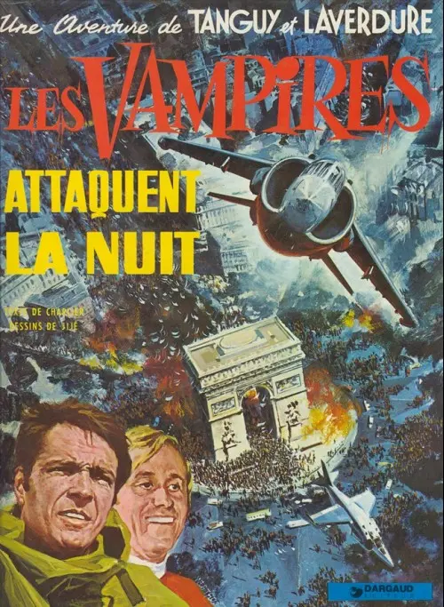 Couverture de l'album Tanguy et Laverdure Tome 15 Les Vampires attaquent la nuit