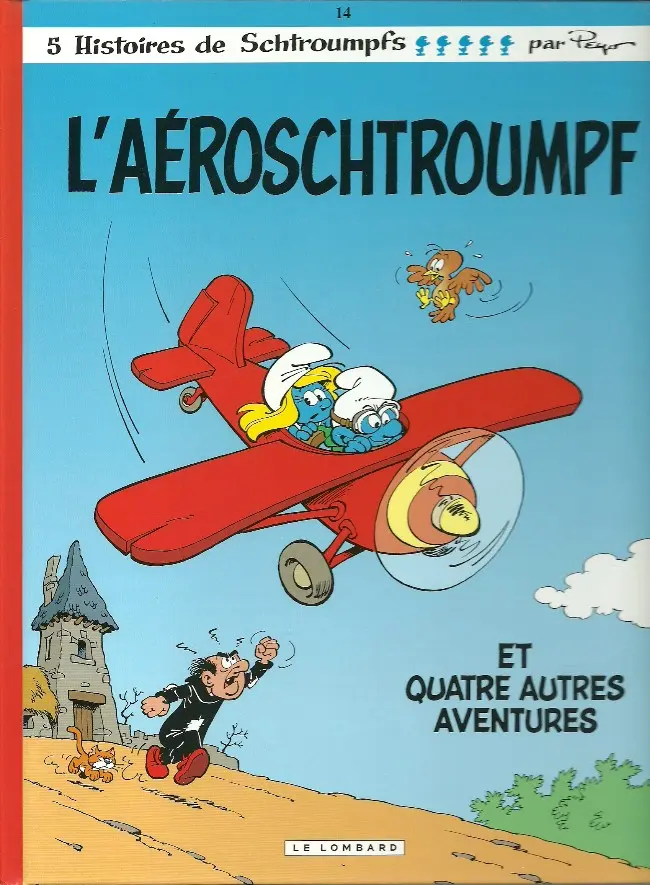 Couverture de l'album Les Schtroumpfs Tome 14 l'aéroschtroumpf