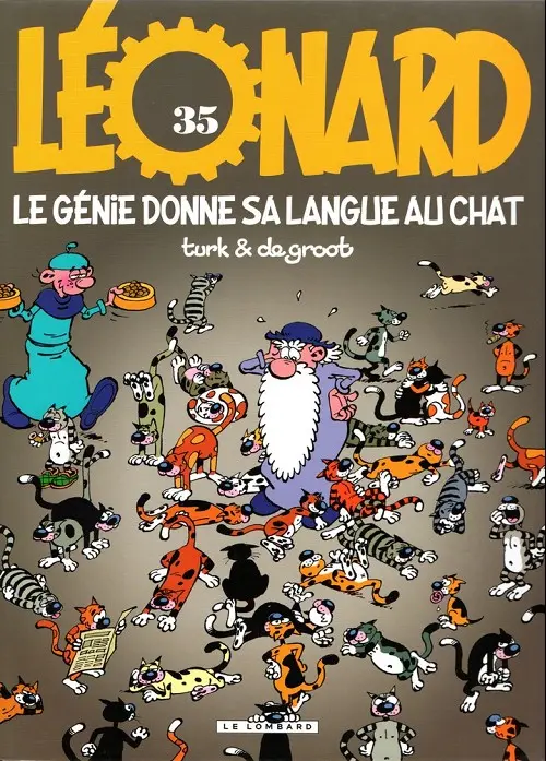 Couverture de l'album Léonard Tome 35 Le génie donne sa langue au chat