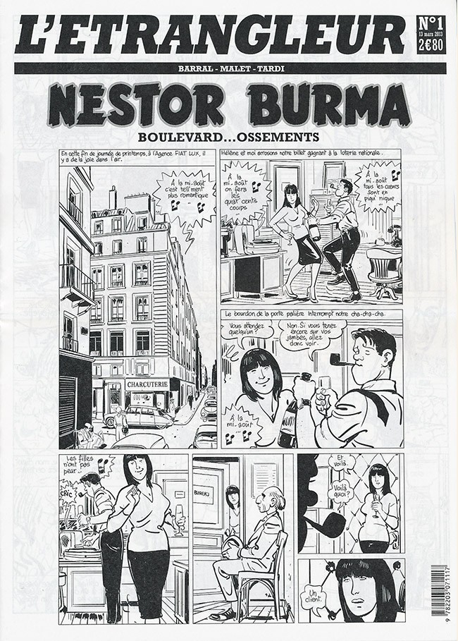 Couverture de l'album L'Étrangleur - Nestor Burma Tome 4 Boulevard... Ossements (1)