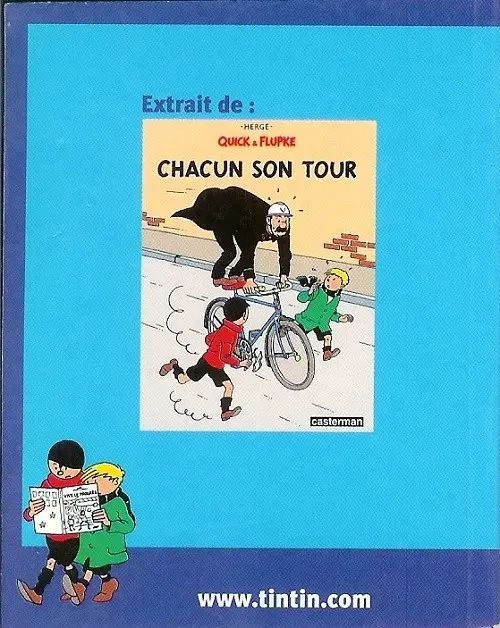 Verso de l'album Quick et Flupke - Gamins de Bruxelles Chez l'opticien