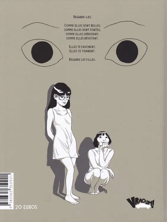 Verso de l'album Regarde les filles