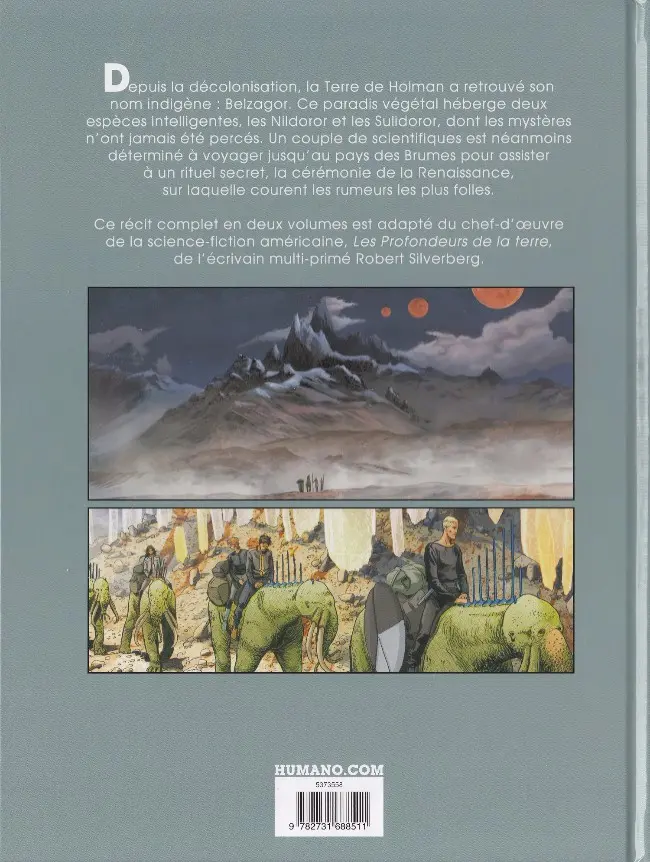 Verso de l'album Retour sur Belzagor Épisode 2/2