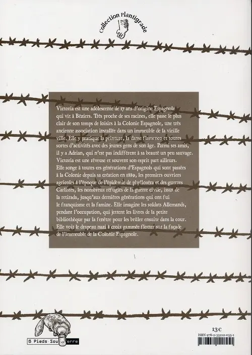 Verso de l'album L'Ange de la retirada Tome 1
