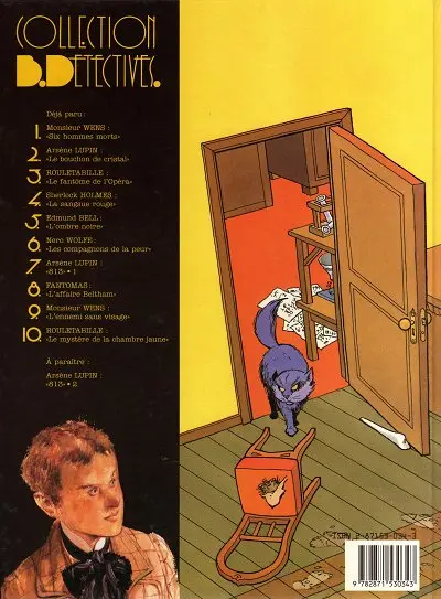 Verso de l'album Rouletabille CLE Tome 2 Le mystère de la chambre jaune