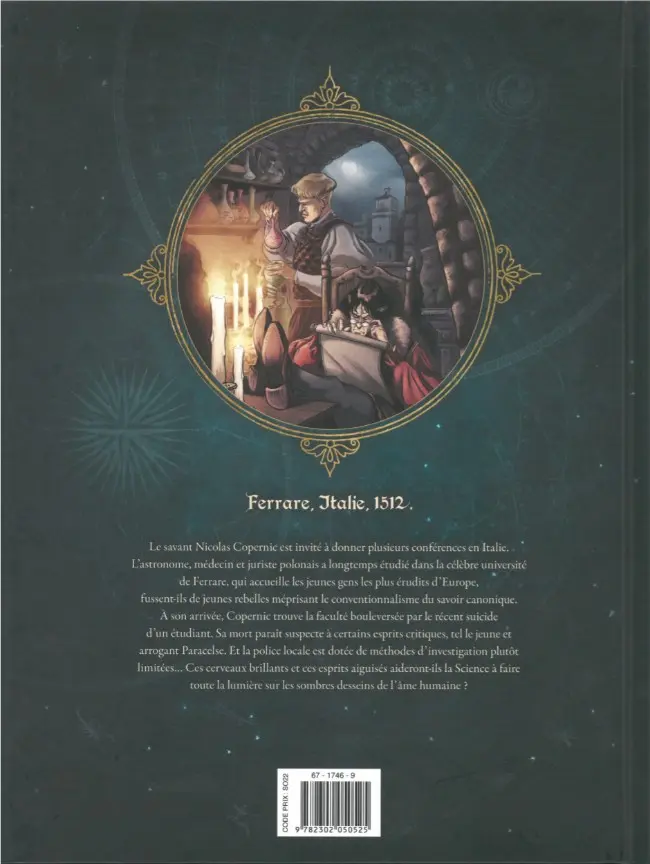 Verso de l'album Les savants Tome 1 Ferrare, 1512 - Du plomb en or