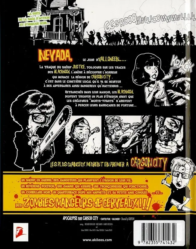 Verso de l'album Apocalypse sur Carson City Tome 4 Halloween