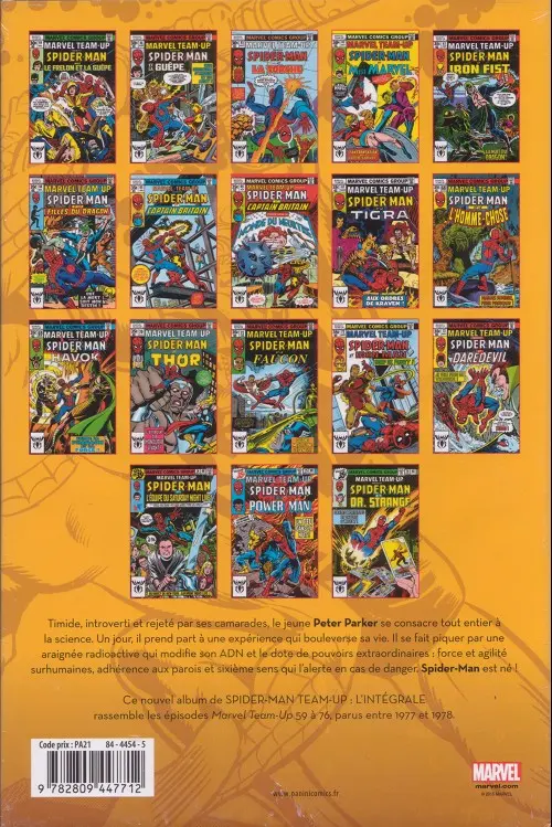 Verso de l'album Spider-Man Team-Up Tome 5 1977-1978
