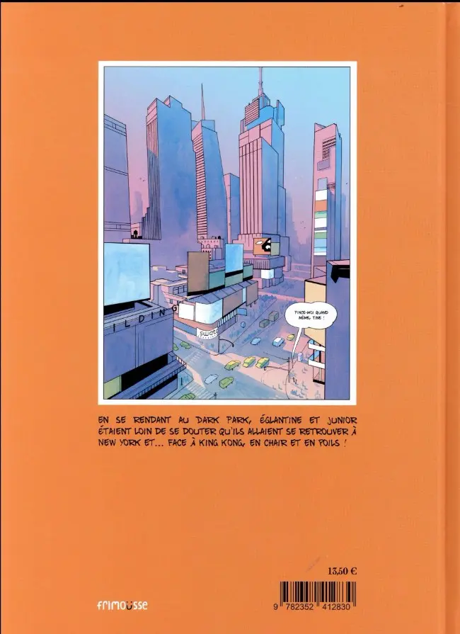 Verso de l'album Tine & Junior Tome 1 Les vacances de King Kong