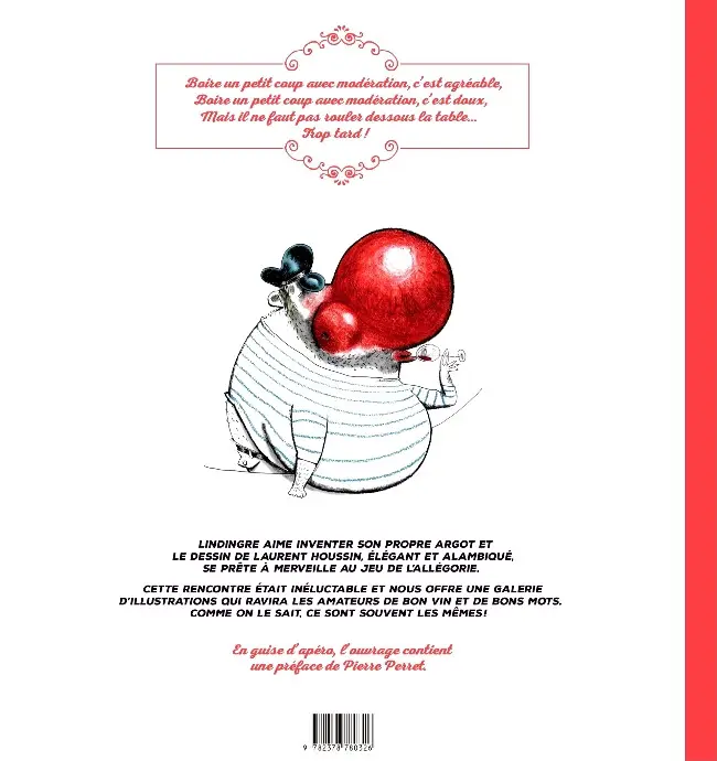 Verso de l'album La vie en rouge