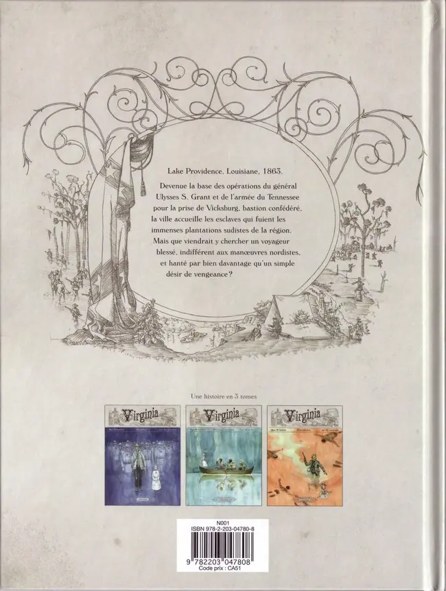 Verso de l'album Virginia Tome 1 Morphée