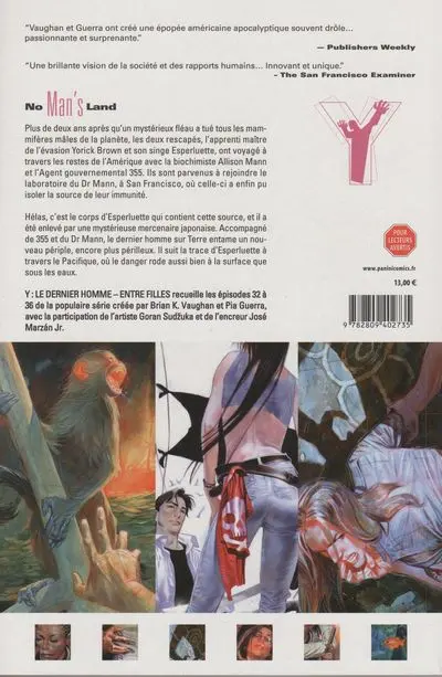 Verso de l'album Y le dernier homme Tome 7 Le scoop