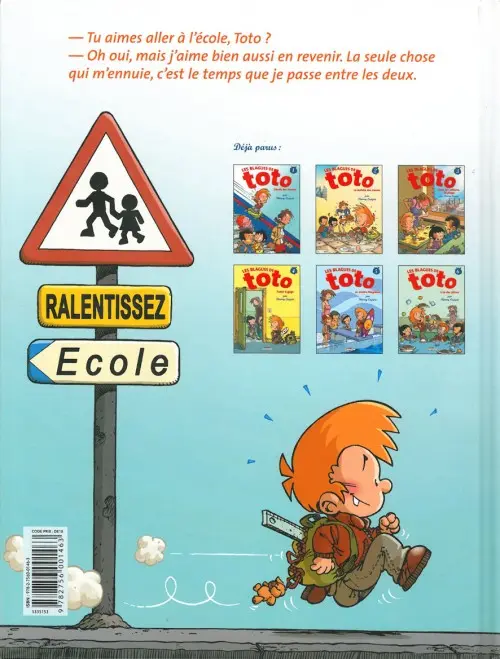Verso de l'album Les Blagues de Toto Tome 4 Tueur à gags