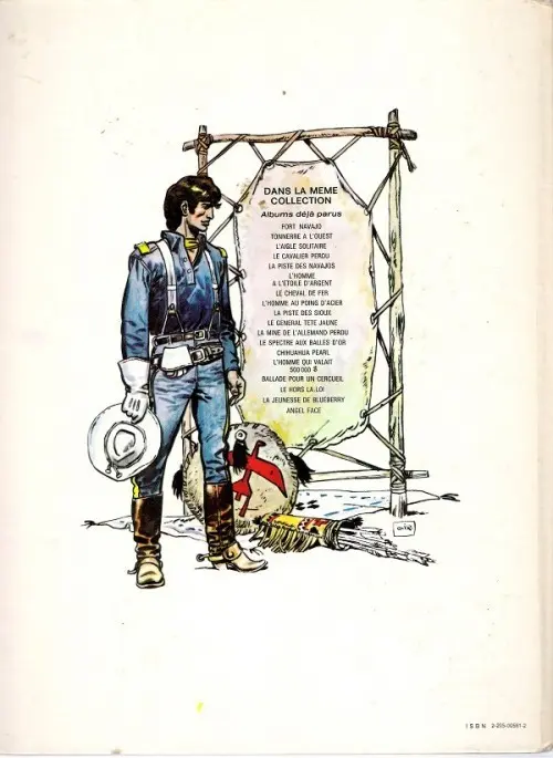 Verso de l'album Blueberry Tome 10 Général Tête Jaune