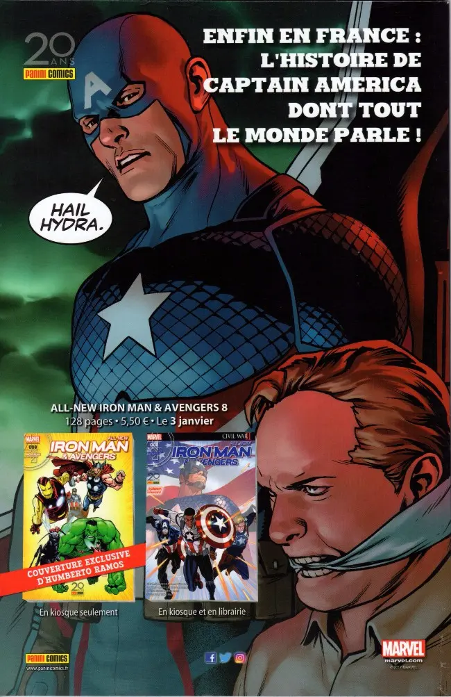 Verso de l'album Civil War II Tome 001