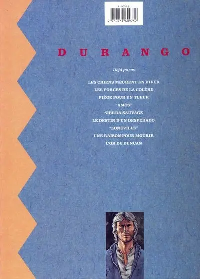 Verso de l'album Durango Tome 5 Sierra sauvage