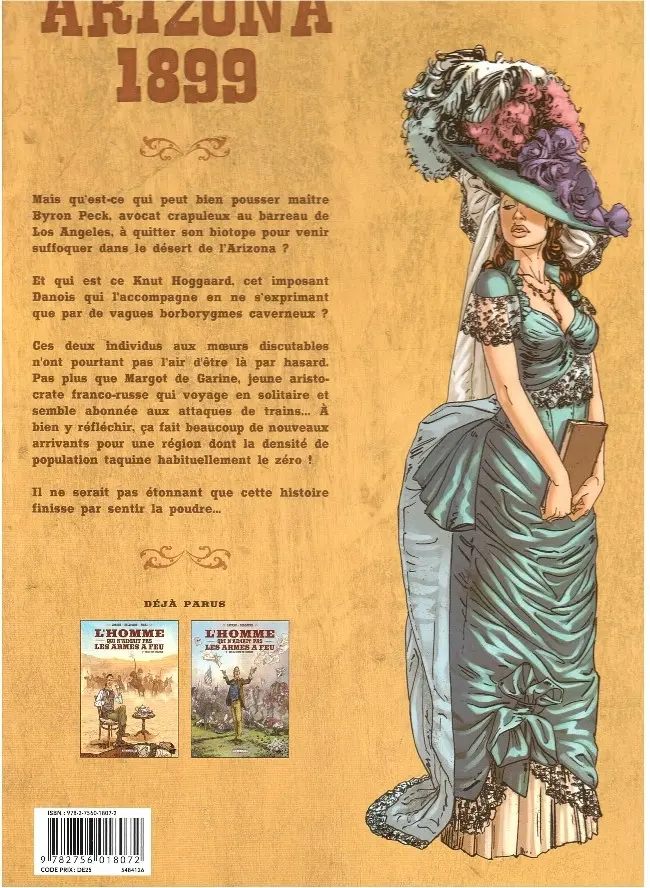 Verso de l'album L'Homme qui n'aimait pas les armes à feu Tome 1 Chili con carnage