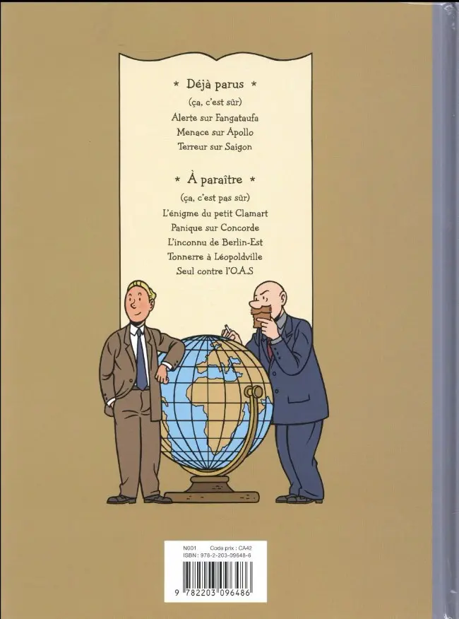 Verso de l'album Les aventures de Scott Leblanc Tome 4 Échec au roi des Belges