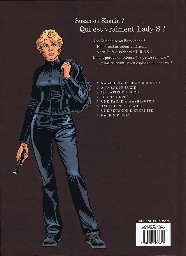 Verso de l'album Lady S. Tome 2 À ta santé, Suzie !