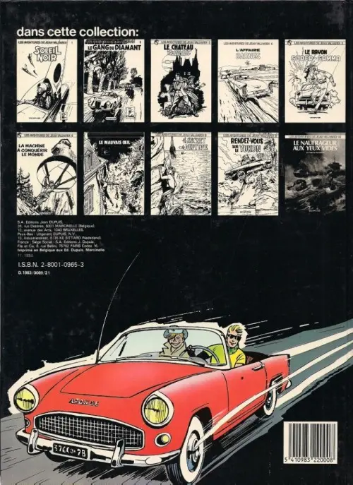 Verso de l'album Valhardi Tome 7 Le mauvais œil