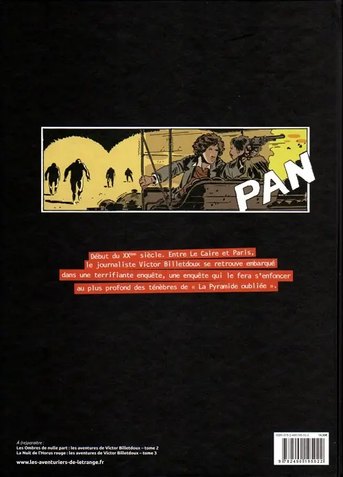 Verso de l'album Victor Billetdoux Tome 1 La pyramide oubliée