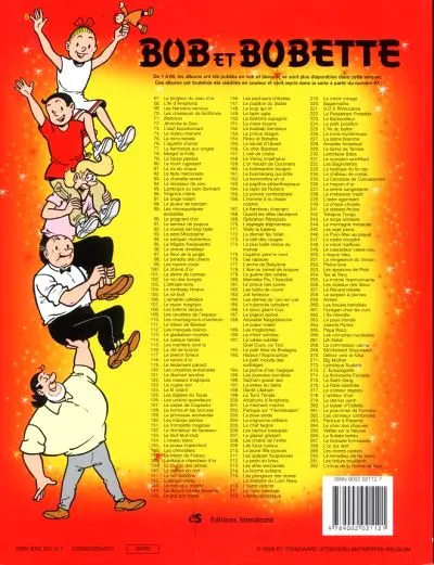 Verso de l'album Bob et Bobette Tome 292 L'intrus de la ronde de nuit