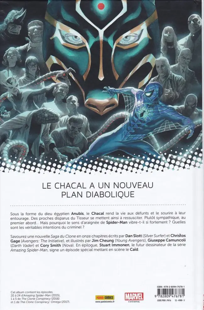 Verso de l'album All-New Amazing Spider-Man Tome 5 La conspiration des clones