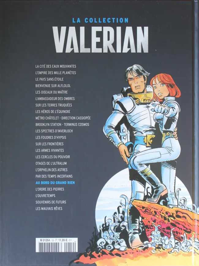 Verso de l'album Valérian Tome 19 Au bord du grand rien