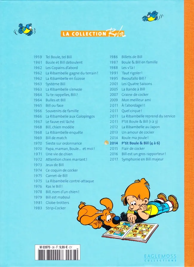 Verso de l'album La Collection Roba Tome 38 P'tit Boule & Bill - Compilation tomes 4 à 6