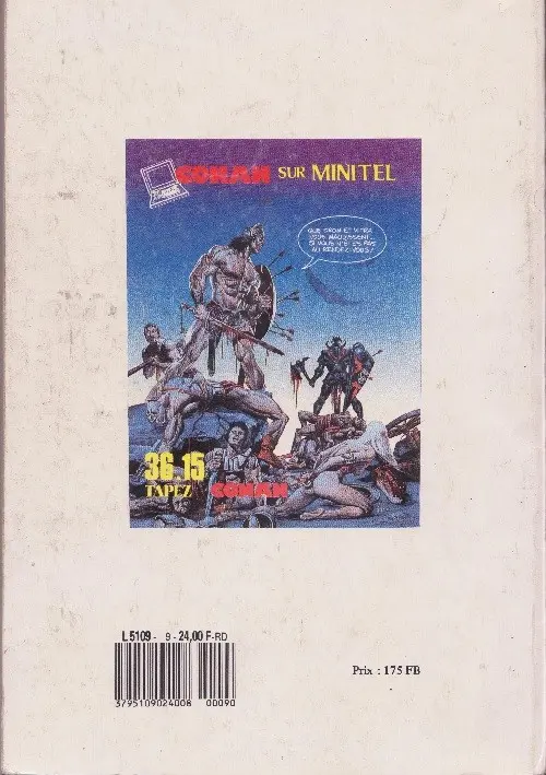 Verso de l'album Conan (Super) Album N° 9