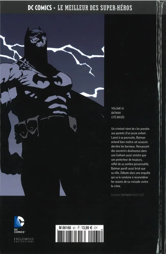 Verso de l'album DC Comics - Le Meilleur des Super-Héros Volume 61 Batman - Cité Brisée