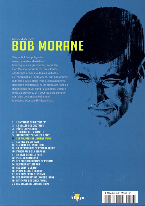 Verso de l'album Bob Morane La collection - Altaya Tome 6 Les Poupées de l'Ombre Jaune