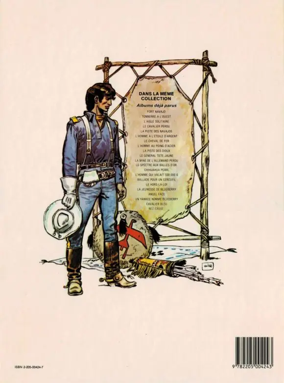 Verso de l'album Blueberry Tome 7 Le cheval de fer